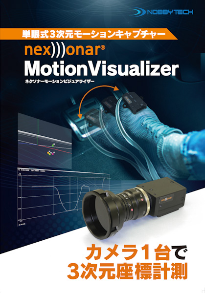 単眼式3次元計測システムnexonar Motion Visualizer