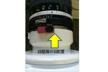 摘み:右配置の場合