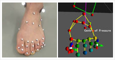 片脚立脚時の足指による姿勢制御計測