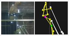 水中運動の3次元動作分析（水中モーションキャプチャ）
